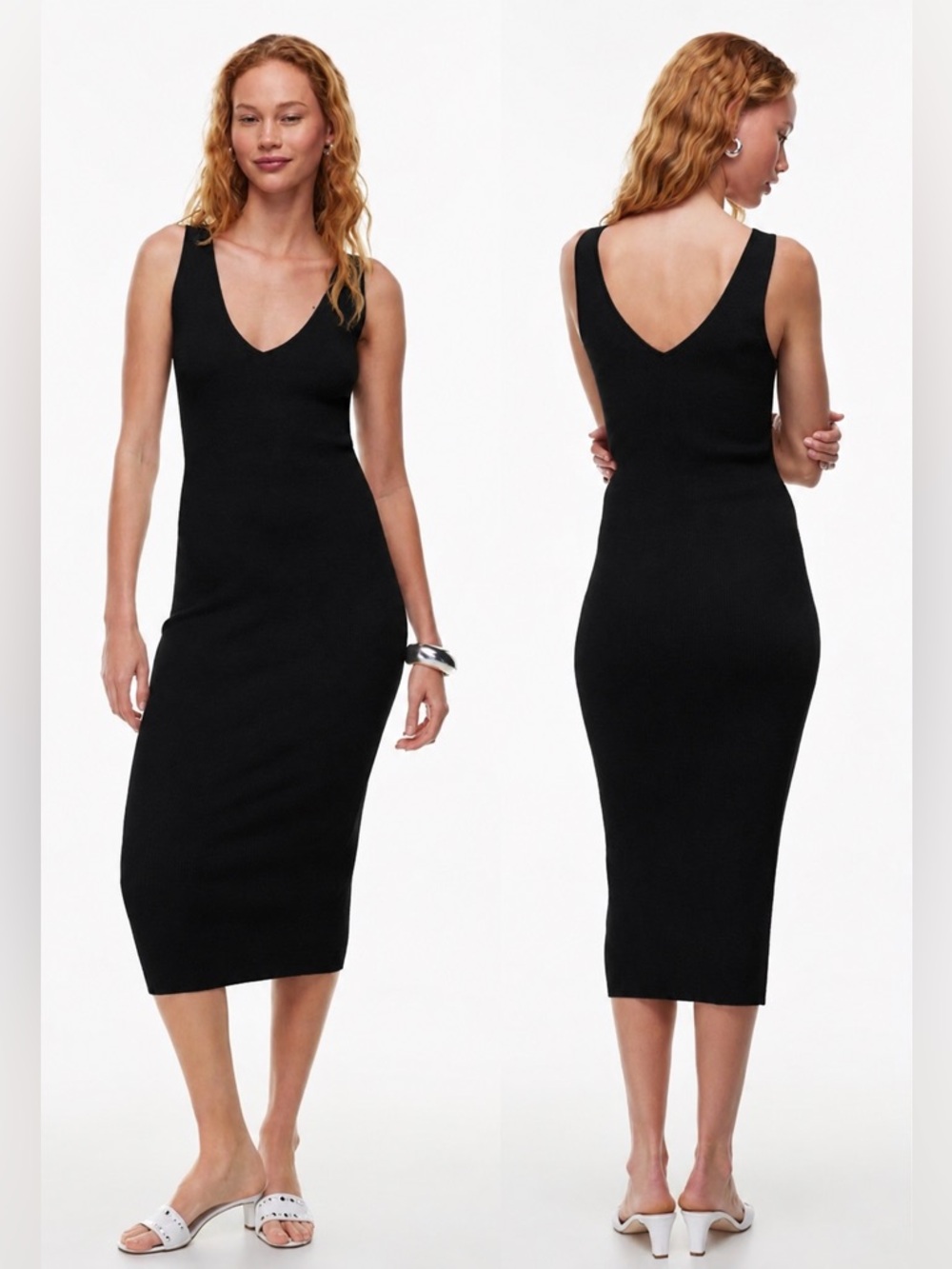 Aritzia Wilfred Accompany Knit Midi Dress